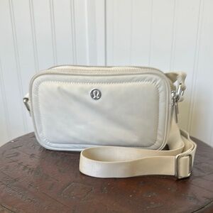 Lululemon Athletica White Crossbody Bag Sleek Design